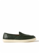 George Cleverley - Joey Full-Grain Leather Penny Loafers - Green