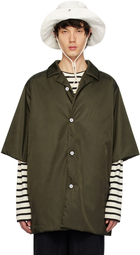 Photo: Jil Sander Green Padded Shirt