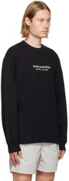 thisisneverthat Black Cotton Long Sleeve T-Shirt