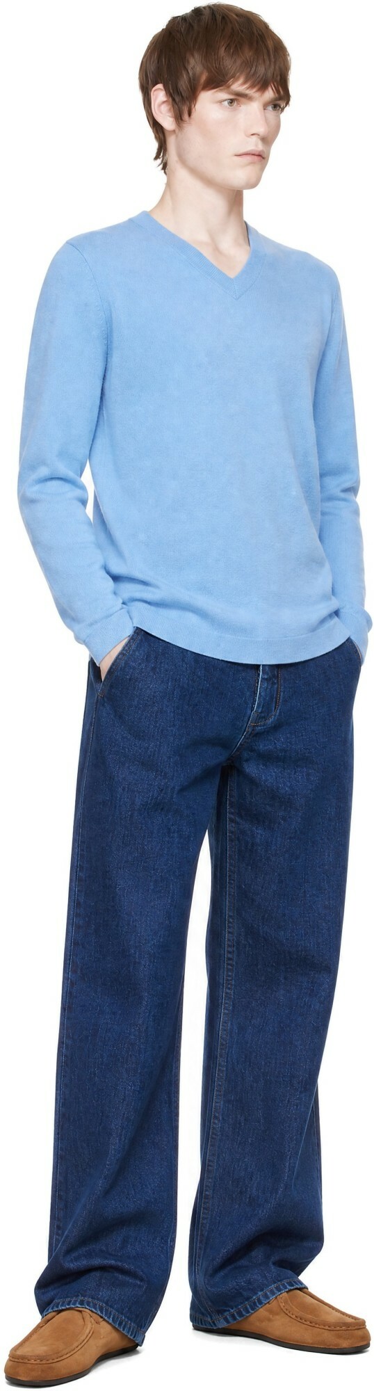 LISA YANG Blue Clayton Sweater
