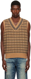 Polo Ralph Lauren Tan Fair Isle Cricket Vest