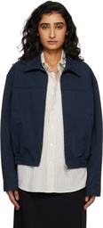 Dunst Navy Collared Blouson Jacket