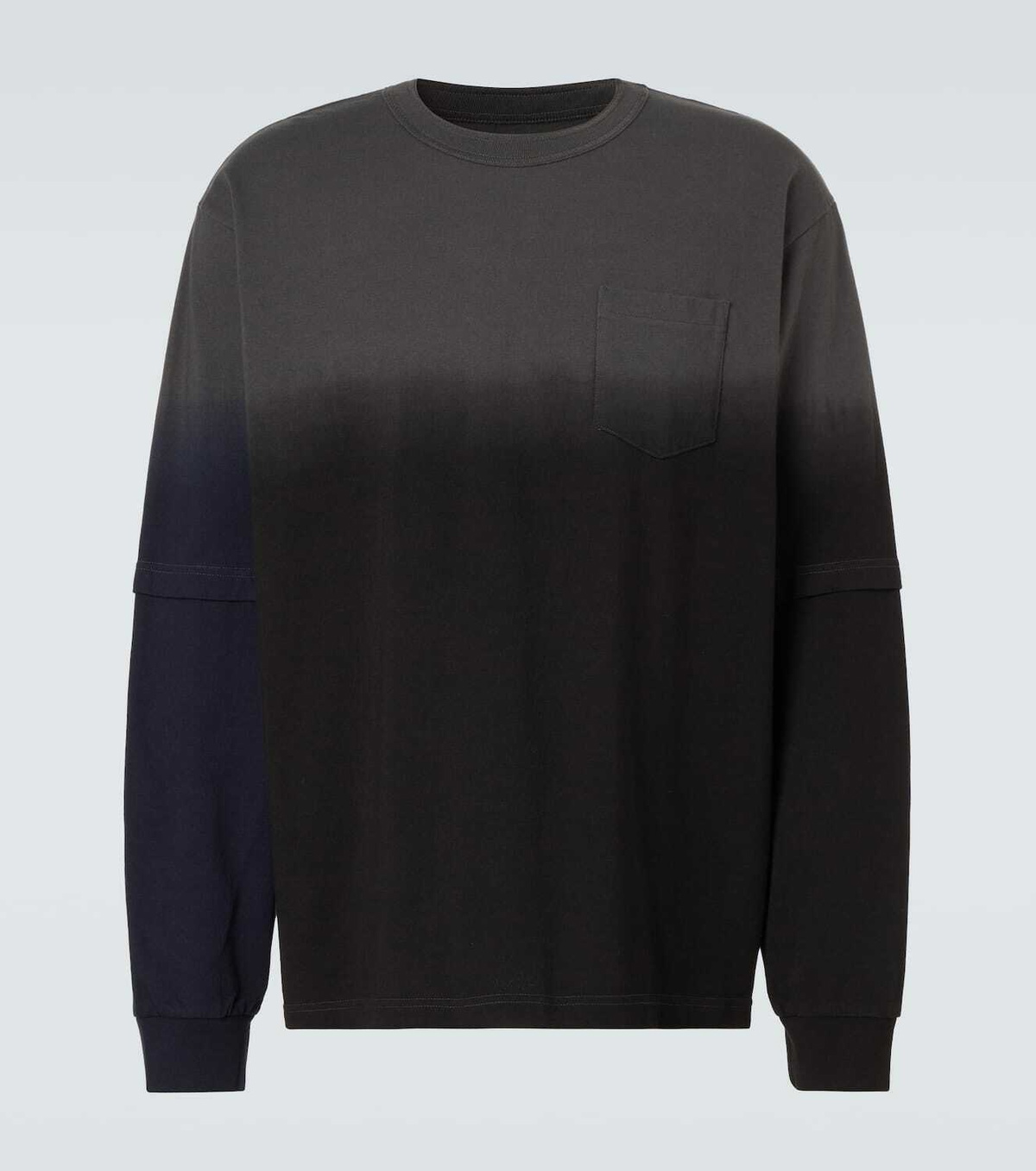 Sacai Dyed cotton sweatshirt