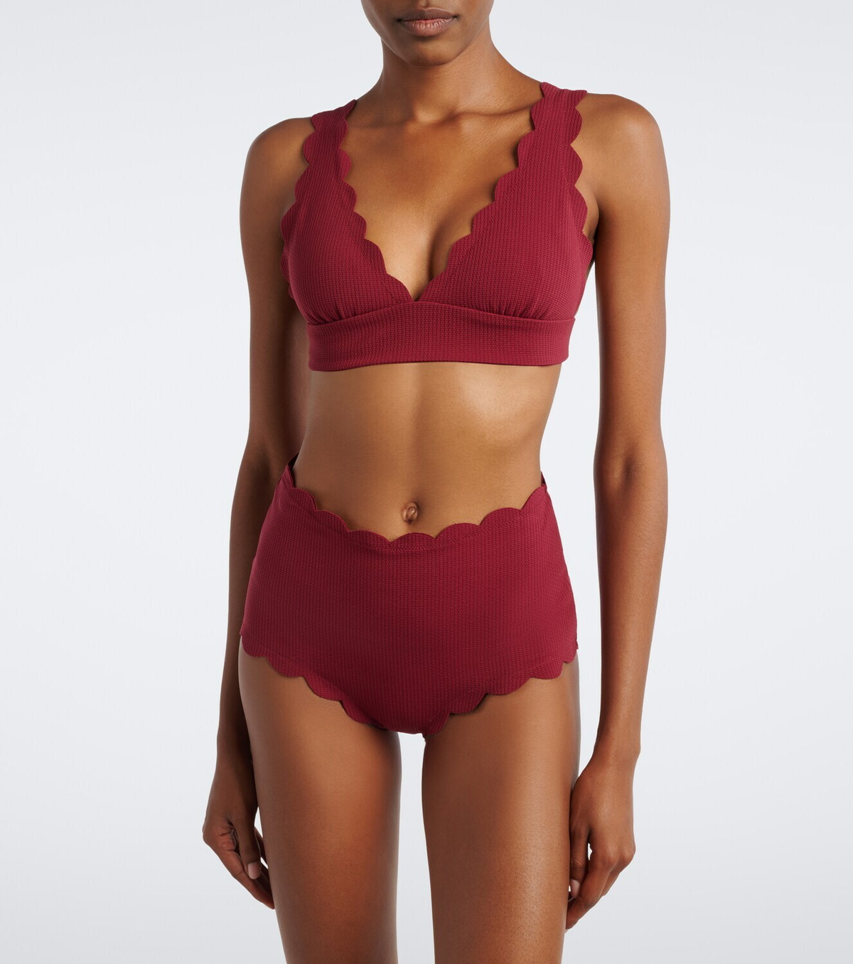 Marysia Santa Monica scalloped bikini bottoms