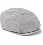 Brunello Cucinelli - Linen, Wool and Silk-Blend Tweed Flat Cap - Gray