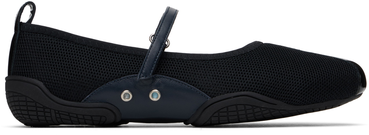 Nicole Saldaña Black Sophie Ballerina Flats