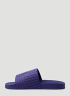 Embossed Rubber Slides in Purple