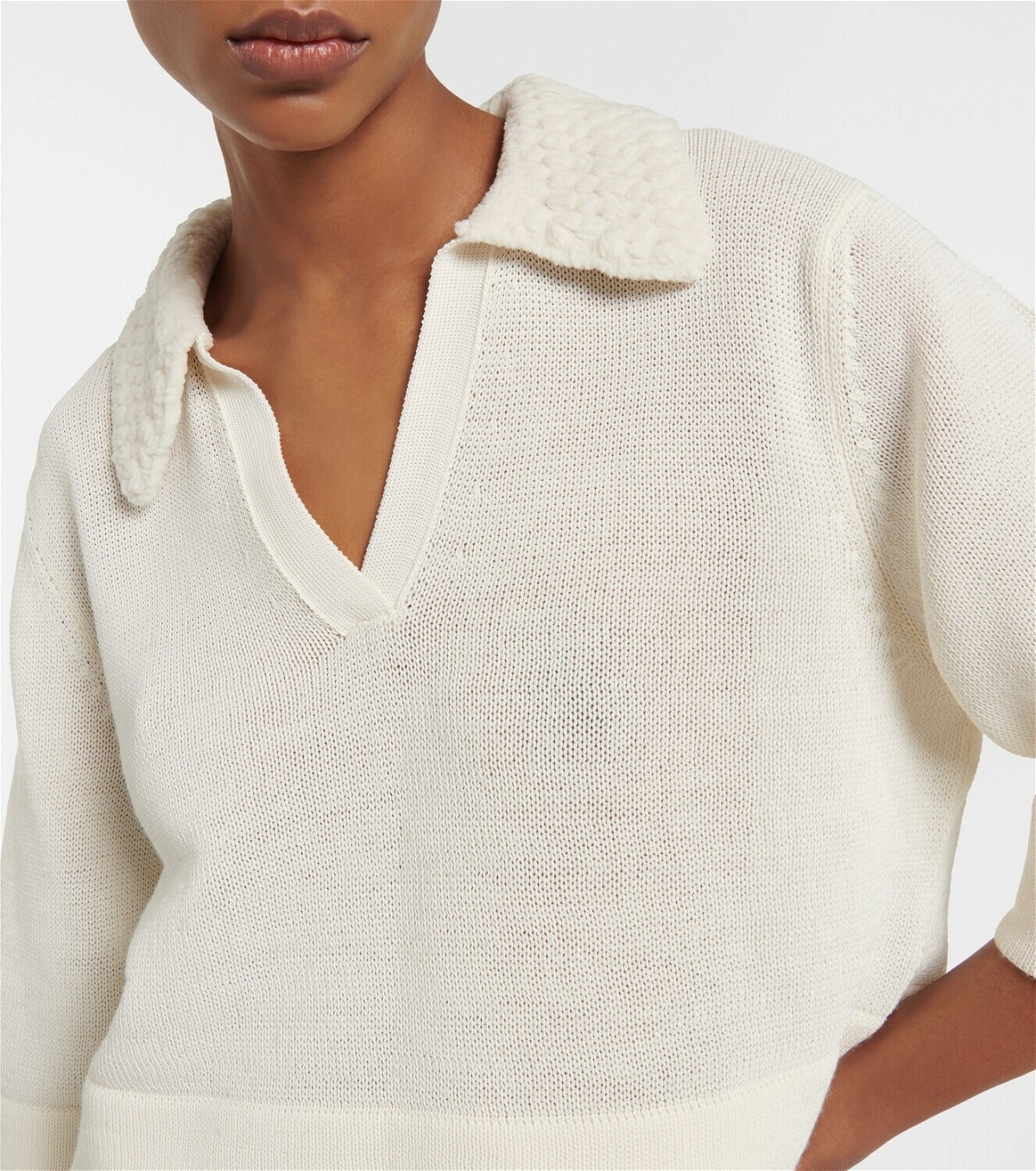 Dorothee Schumacher - Sporty wool and cotton-blend polo sweater ...