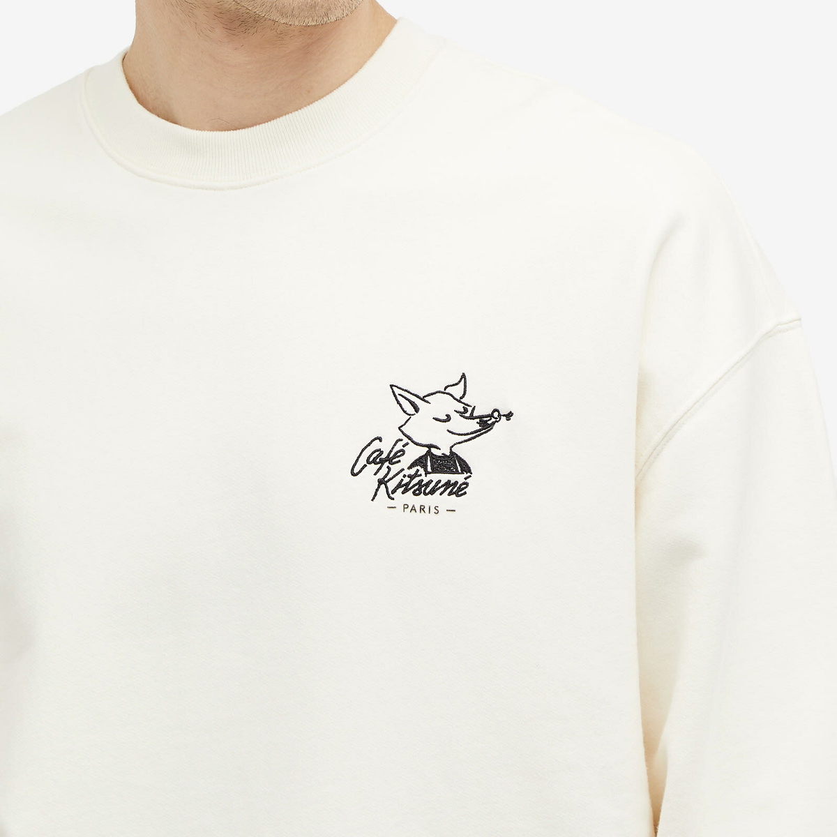 スウェット・トレーナー MAISON KITSUNE CAPPUCCINO COTTON SWEATSHIRT and-Wander-Maison-Kitsune-Dry-