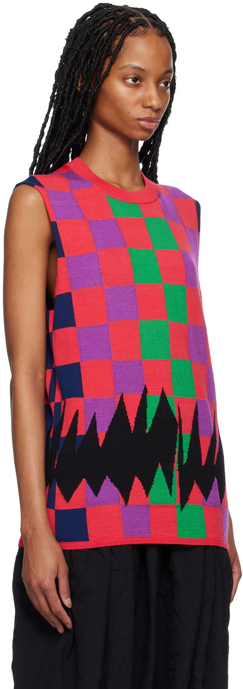 Comme des Garçons Homme Plus Pink Check Vest