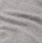 Ermenegildo Zegna - Contrast-Tipped Cotton and Linen-Blend Polo Shirt - Gray