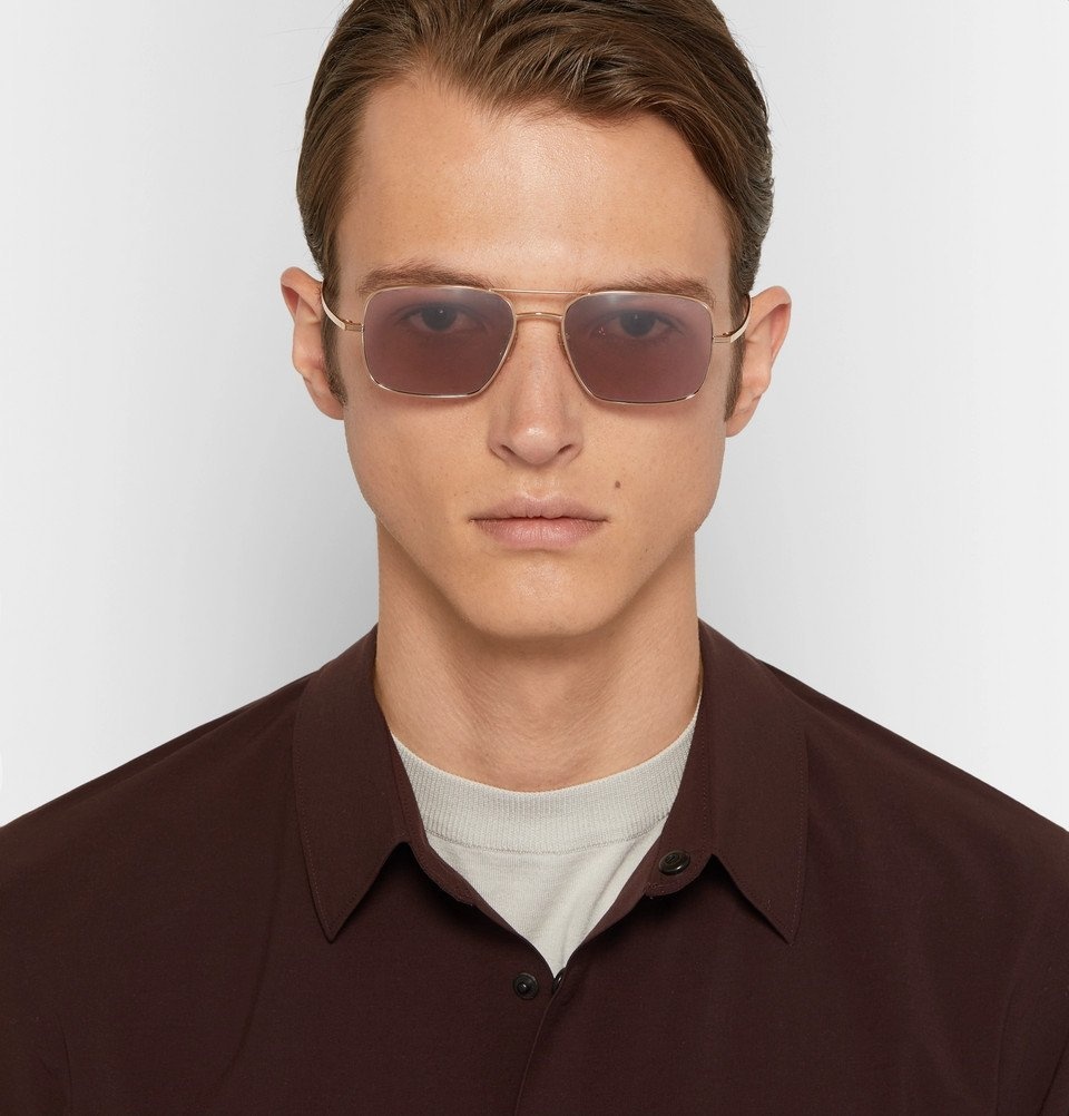 The Row - Oliver Peoples Victory LA Aviator-Style Gold-Tone