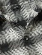 Theory - Noll Luxe Checked Cotton-Flannel Shirt - Gray