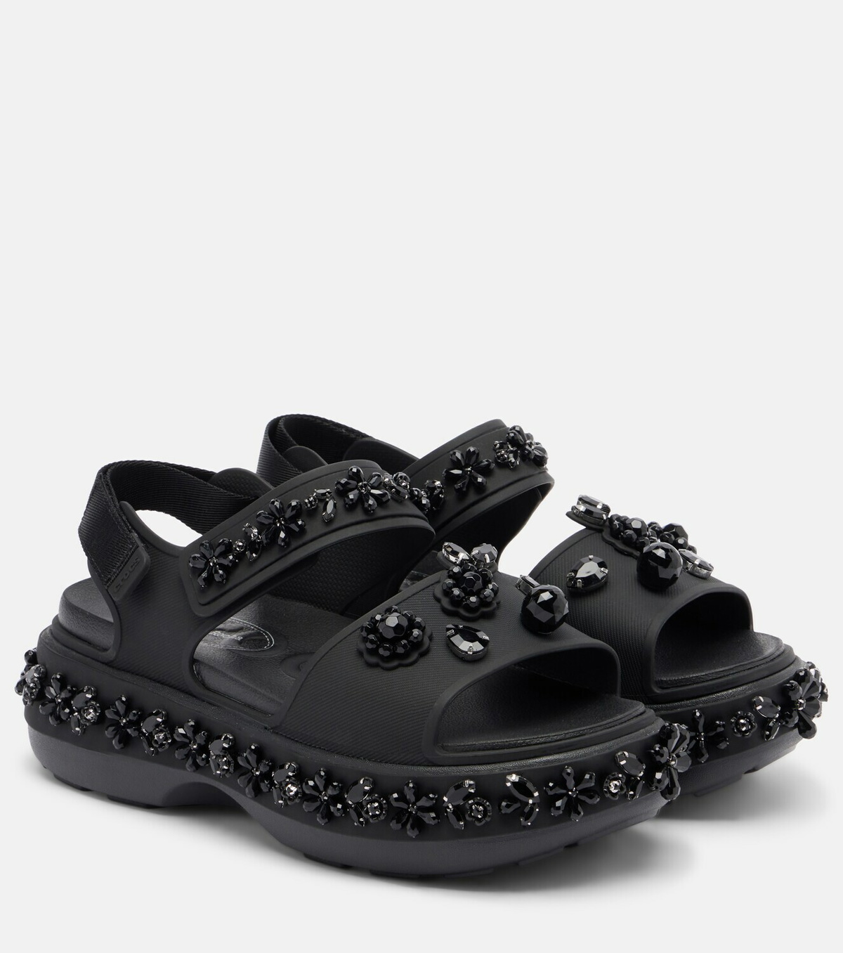 Simone Rocha x Crocs embellished platform sandals