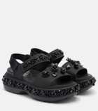 Simone Rocha x Crocs embellished platform sandals