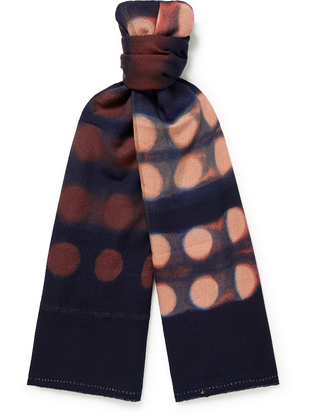 Photo: 11.11/eleven eleven - Tie-Dyed Wool Scarf
