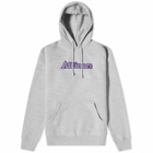 Alltimers Men's Lined Broadway Embroidered Hoody in Heather Grey