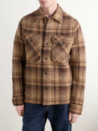 RRL - Checked Jacquard-Knit Wool Jacket - Brown
