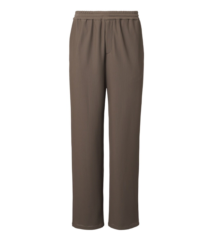 Photo: Giorgio Armani Waffle-knit straight pants