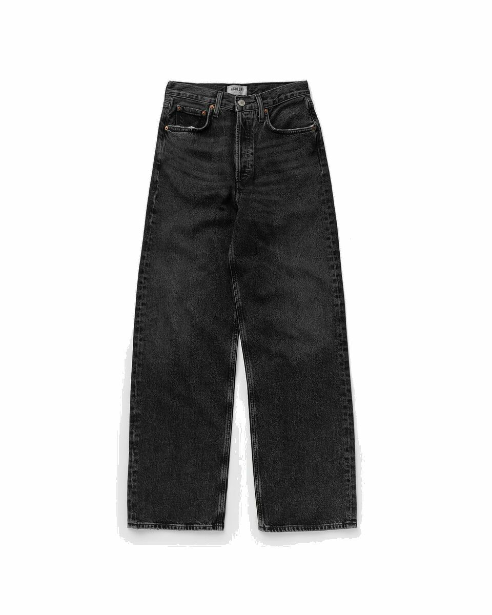 Agolde Low Slung Baggy Black - Womens - Jeans AGOLDE