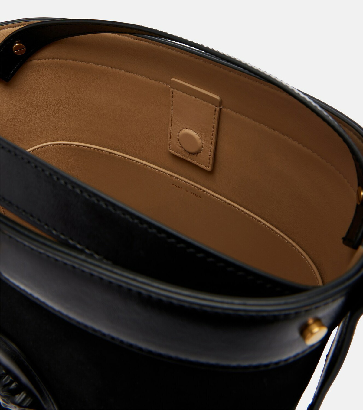 Versace La Medusa suede shoulder bag