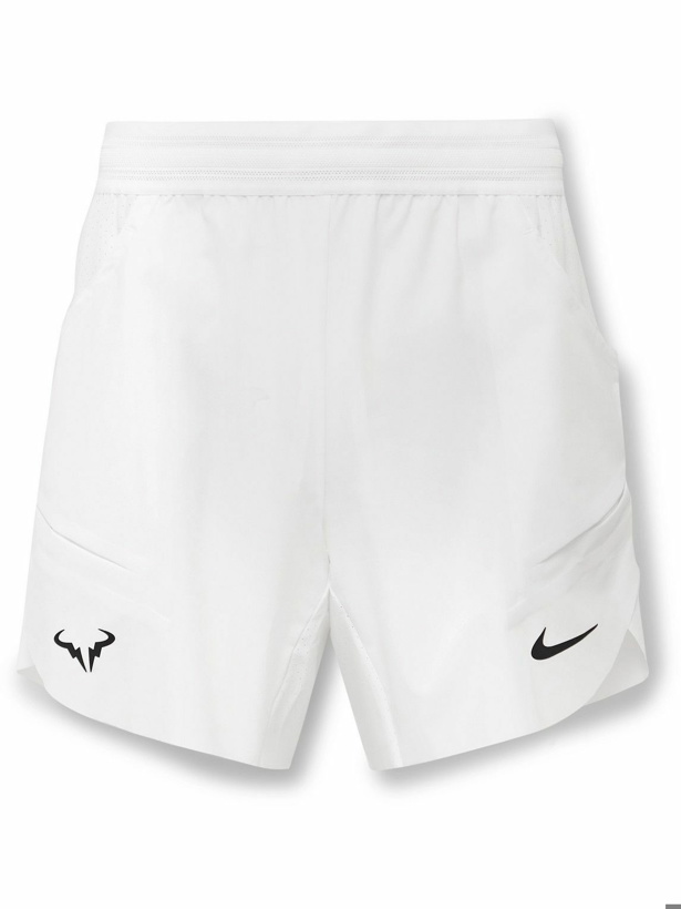 Photo: Nike Tennis - NikeCourt Rafa Straight-Leg Dri-FIT ADV Tennis Shorts - White