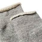 RoToTo Double Face Sock in Mid Grey