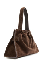 Boyy Scrunchy Satchel 2 Suede top Handle bag - Dark Brown - One Size