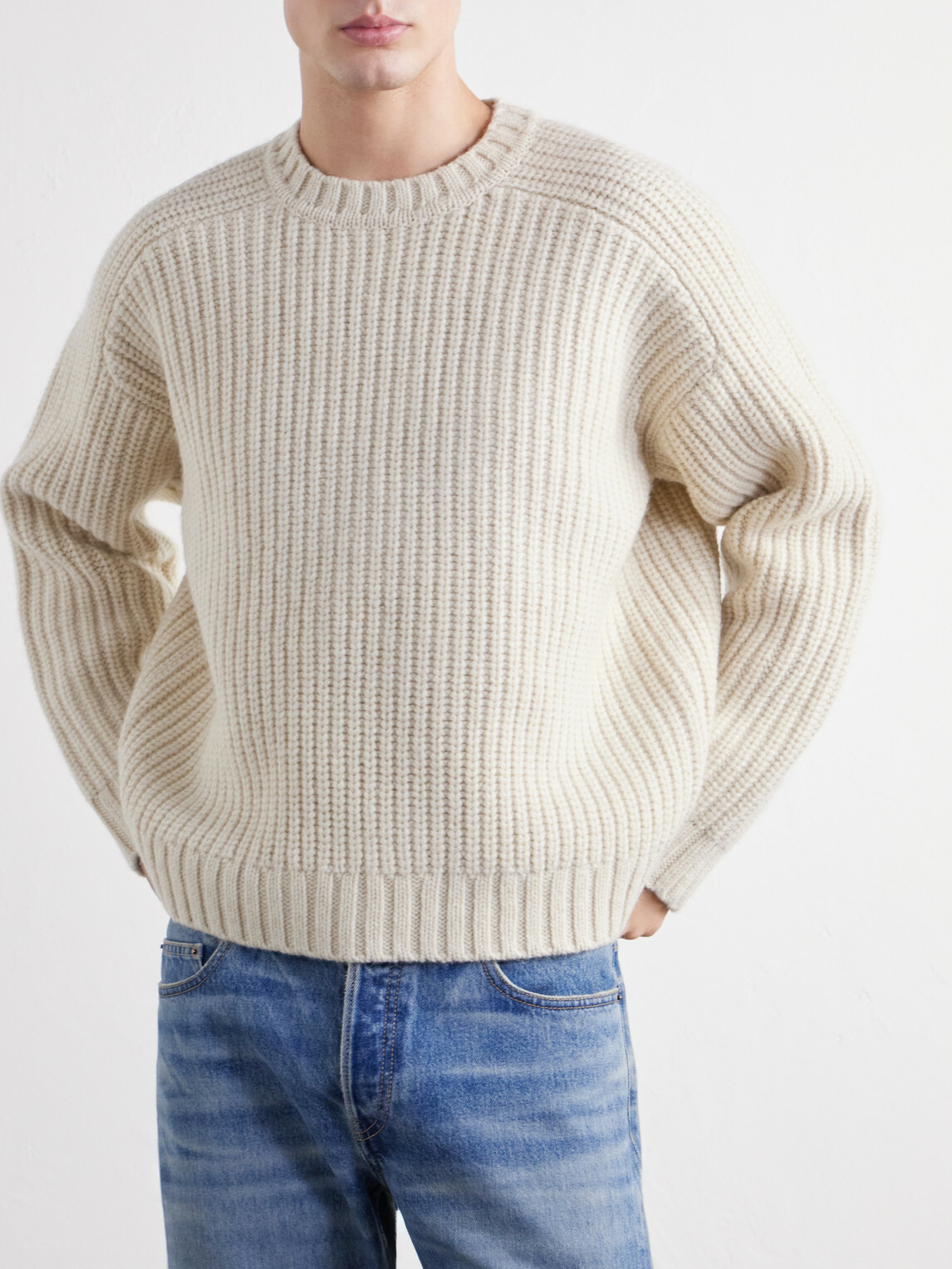 TOTEME - Ribbed Wool Sweater - Neutrals