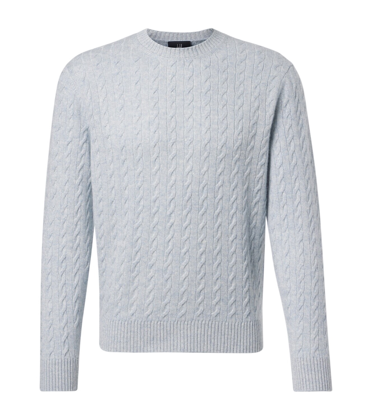 Dunhill Grey Engineered Rib Military Sweater Dunhill