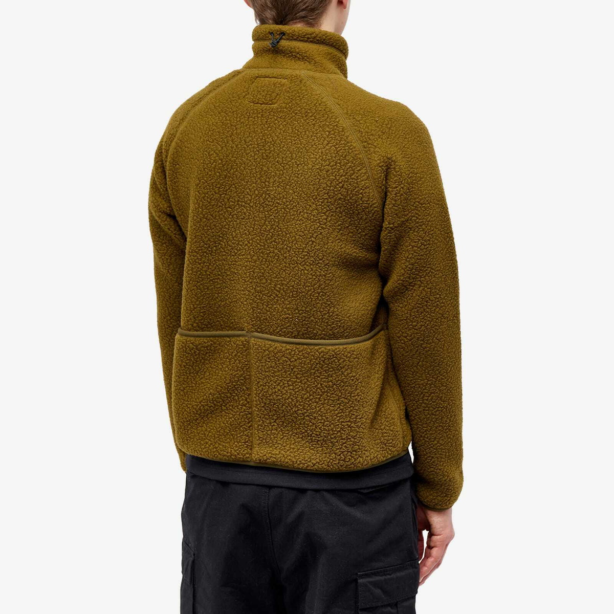 Snow Peak Men's Thermal Boa Fleece Jacket in Olive Snow Peak