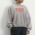 Willy Chavarria Men's CCC Hooligan Crew Sweatshirt in Concrete
