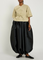 Calvin Klein Yael Gathered Satin-crepe Maxi Skirt Black