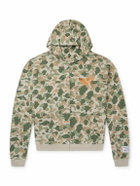 Gallery Dept. - Logo-Print Camouflage Cotton-Jersey Zip-Up Hoodie - Green