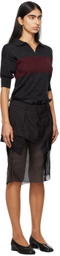 Maison Margiela Black Décortiqué Midi Dress