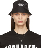 Dsquared2 Black Ceresio Bucket Hat