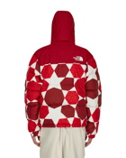 The North Face 1996 Printed Retro Nuptse Jacket Fiery Red Ic Geo