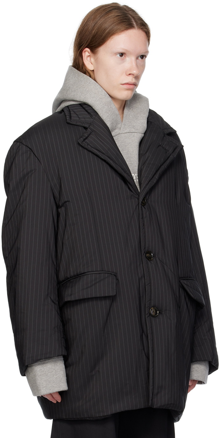 ジャケット・アウター MAISON SPECIAL Fringe Stripe Mod Coat セール】《ユニセックスアイテム》Fringe Stripe Prime-Over Mod