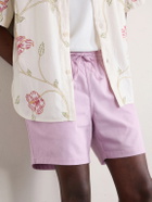 Kardo - Olbia Straight-Leg Cotton Drawstring Shorts - Pink