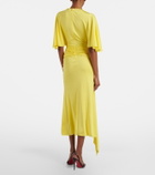 David Koma Floral-appliqué jersey cocktail dress