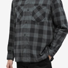 Neighborhood Men's Nel Checked Flannel Shirt in Grey