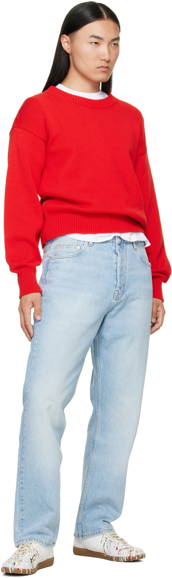 Studio Nicholson Blue Riso Straight Leg Jeans
