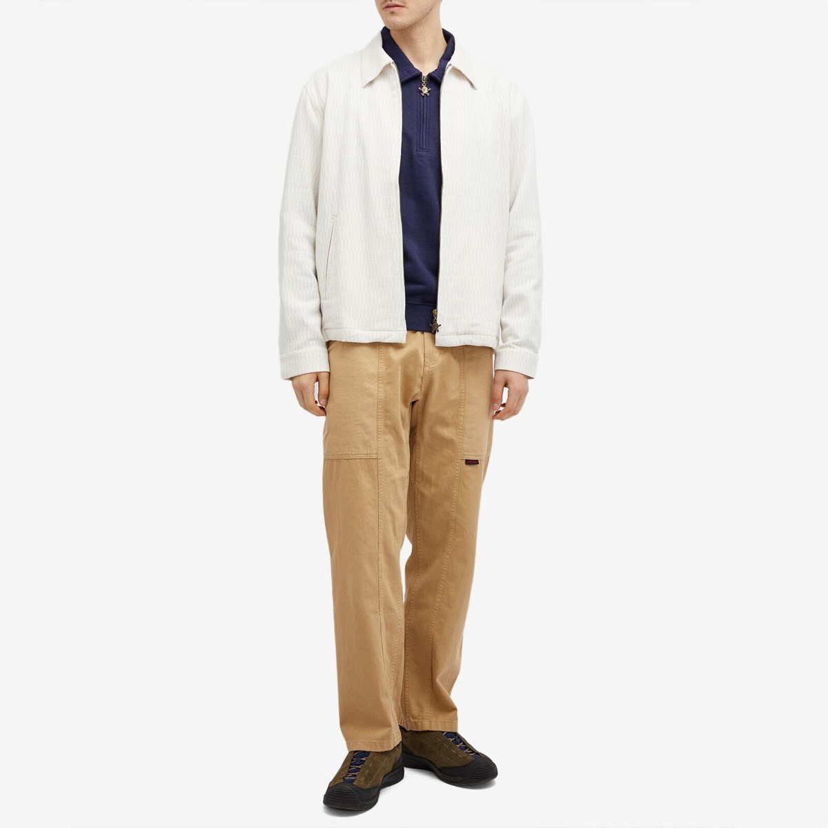 Bram's Fruit Men's Teacloth Overshirt in Beige