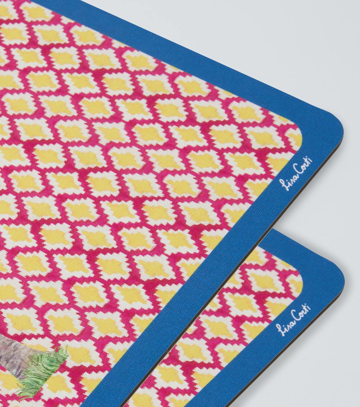 Lisa Corti Hima Palma Yellow set of 2 placemats