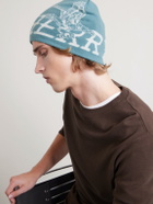 Cherry Los Angeles - Flying Cherry Skull Logo-Intarsia Wool and Cashmere--Blend Beanie