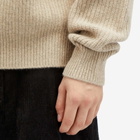 Merely Made Men's Wool Blend Mockneck Sweater in Melange Oat