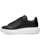 Alexander McQueen Men's Heel Tab Wedge Sole Sneakers in Black