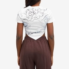 Fiorucci Women's Sketch Angel Hankerchief Top in White