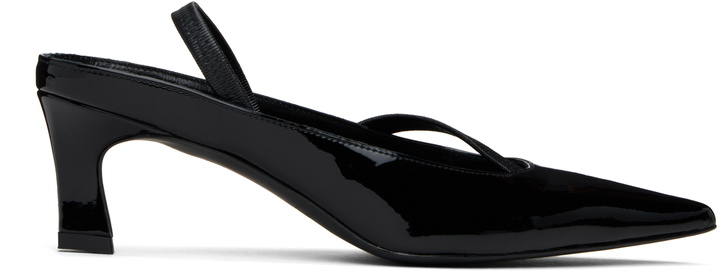 Photo: Justine Clenquet Black Sofia Slingback Heels