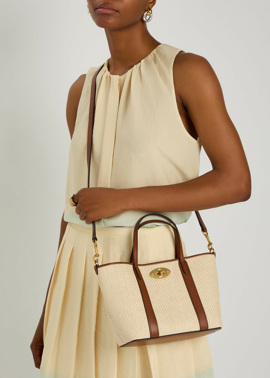 Mulberry Bayswater Mini Raffia Cross-body bag - Cream - One Size